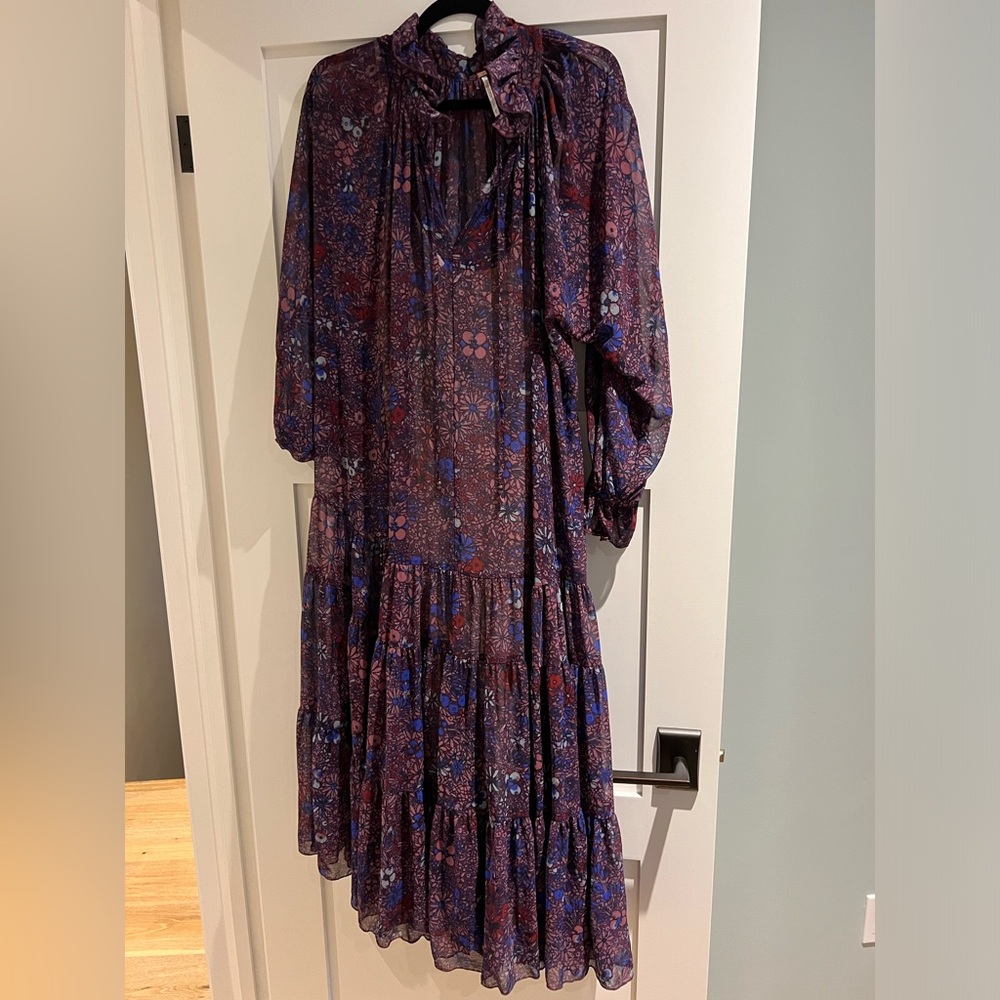 Feeling groovy maxi dress in purple size small